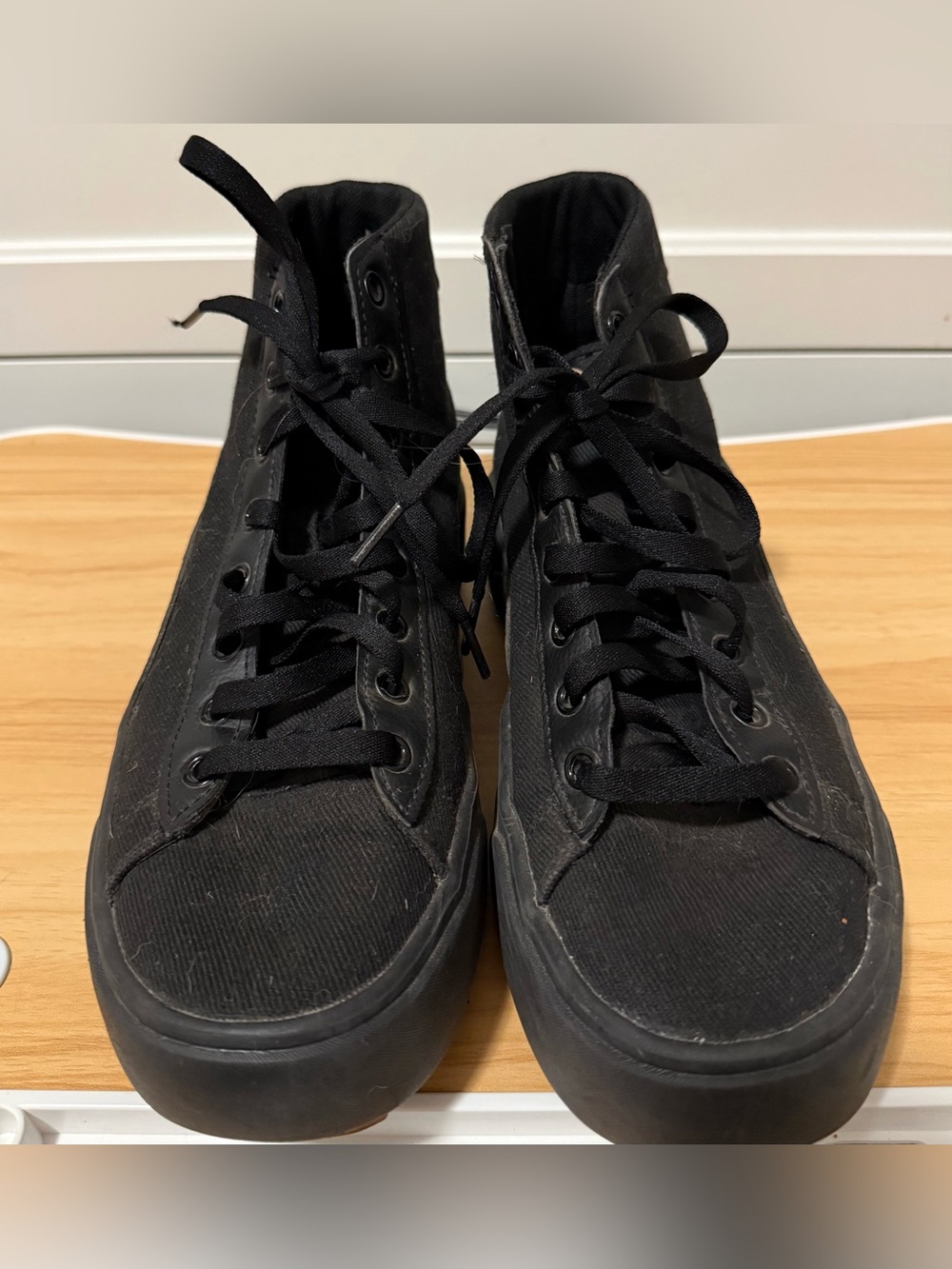 Puma Black High-Top Platform Sneakers - Picture 2 of 6